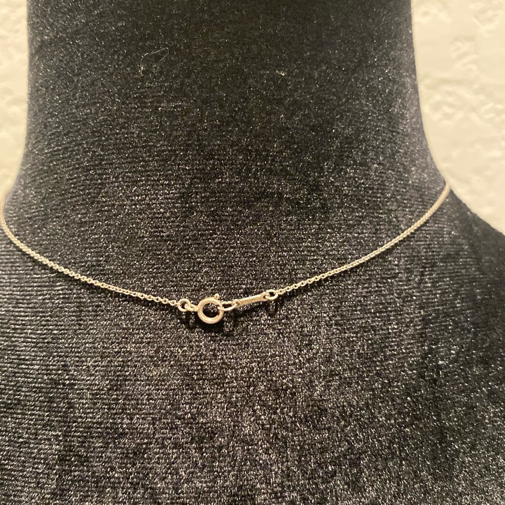 Tiffany & Co. Necklace Elsa Peretti Double Loop Pendant Necklace Silver … - Picture 4 of 8